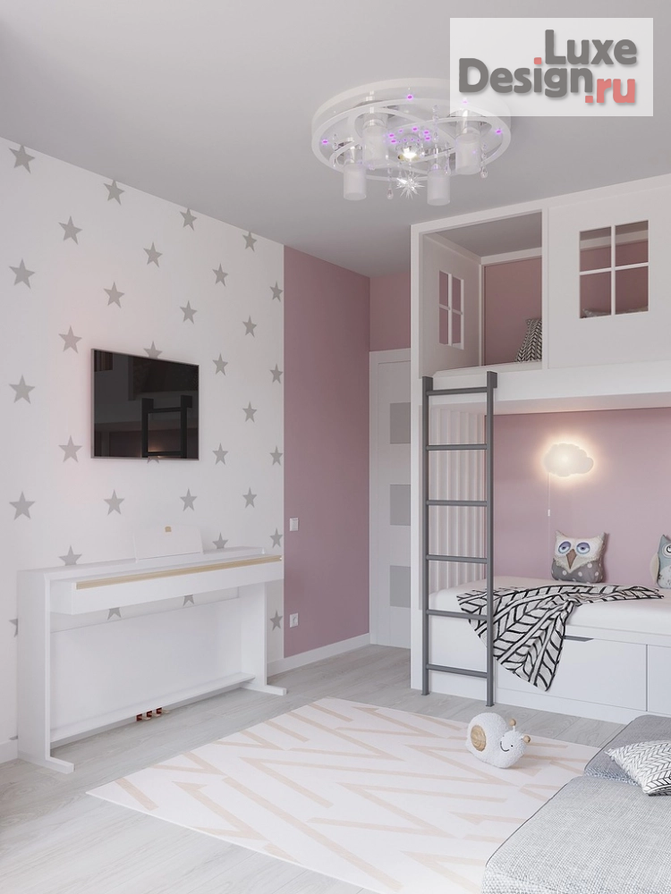 Дизайн интерьера детской "Дизайн проект детской" (фото 2)