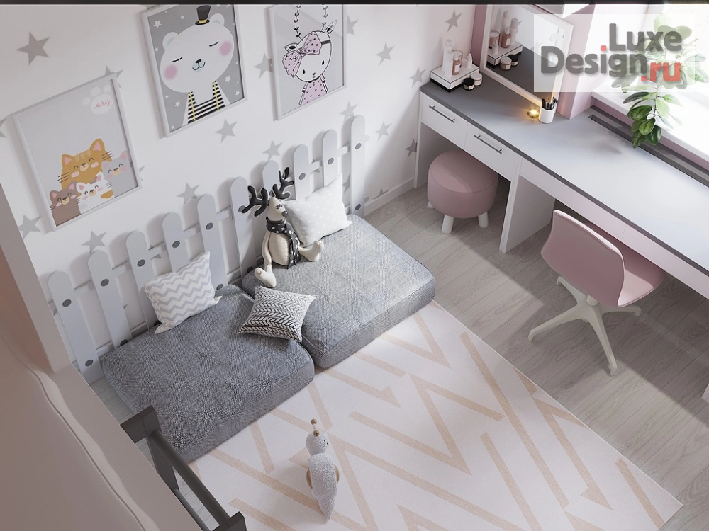 Дизайн интерьера детской "Дизайн проект детской" (фото 3)