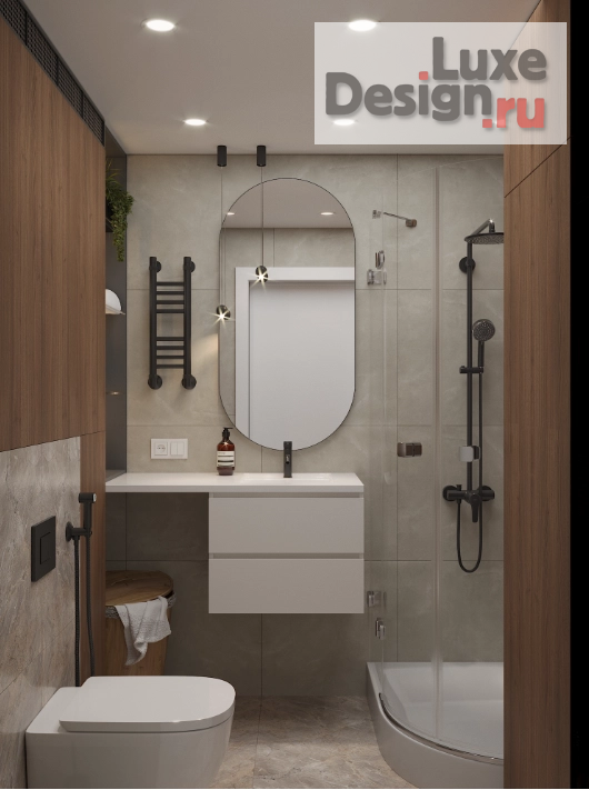 Дизайн интерьера ванной "Санузел" (фото 1)