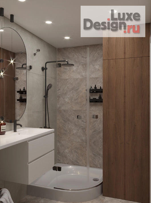 Дизайн интерьера ванной "Санузел" (фото 2)