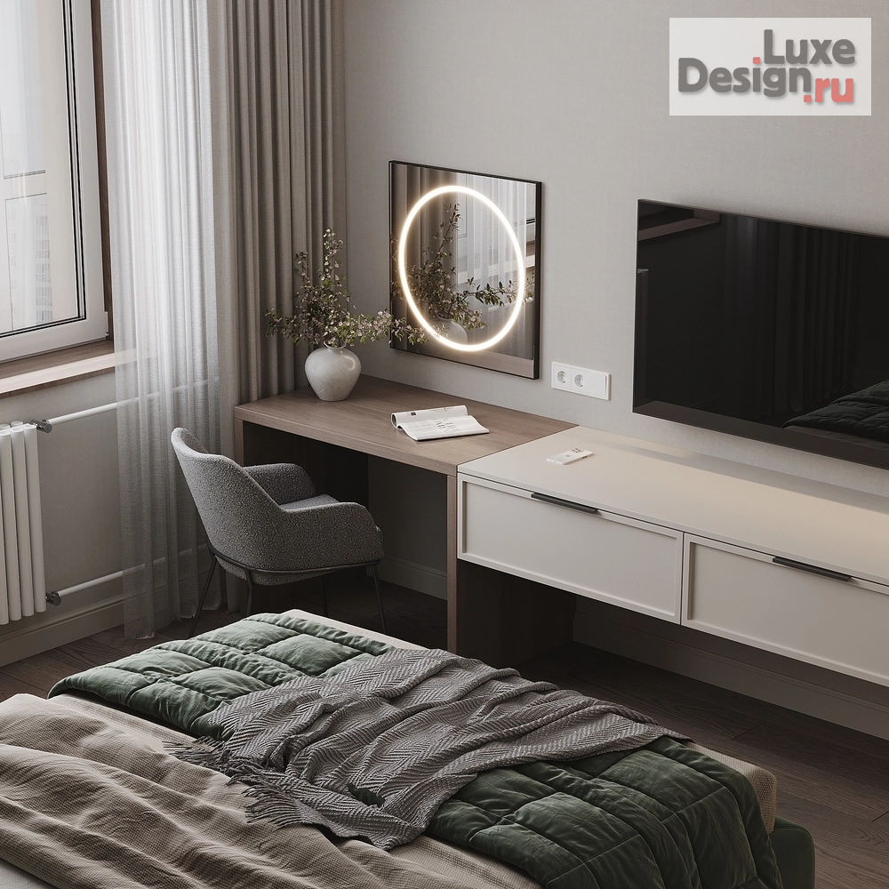 Дизайн интерьера двухкомнатной квартиры "Дизайн-проект квартиры в центре Ярославля в современном стиле, площадью 71м2" (фото 17)