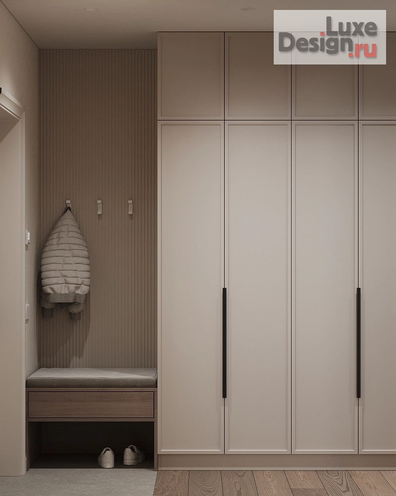 Дизайн интерьера двухкомнатной квартиры "Дизайн-проект квартиры в центре Ярославля в современном стиле, площадью 71м2" (фото 12)