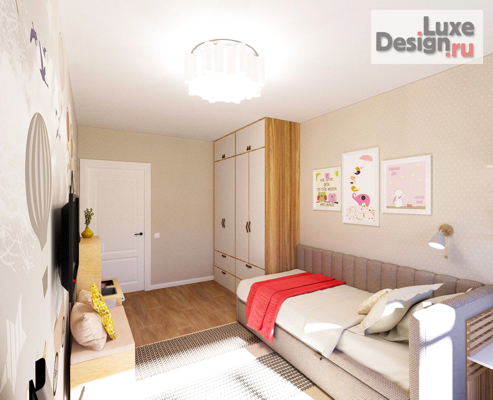 Дизайн интерьера трехкомнатной квартиры "ЖК "Родные просторы" " (фото 7)