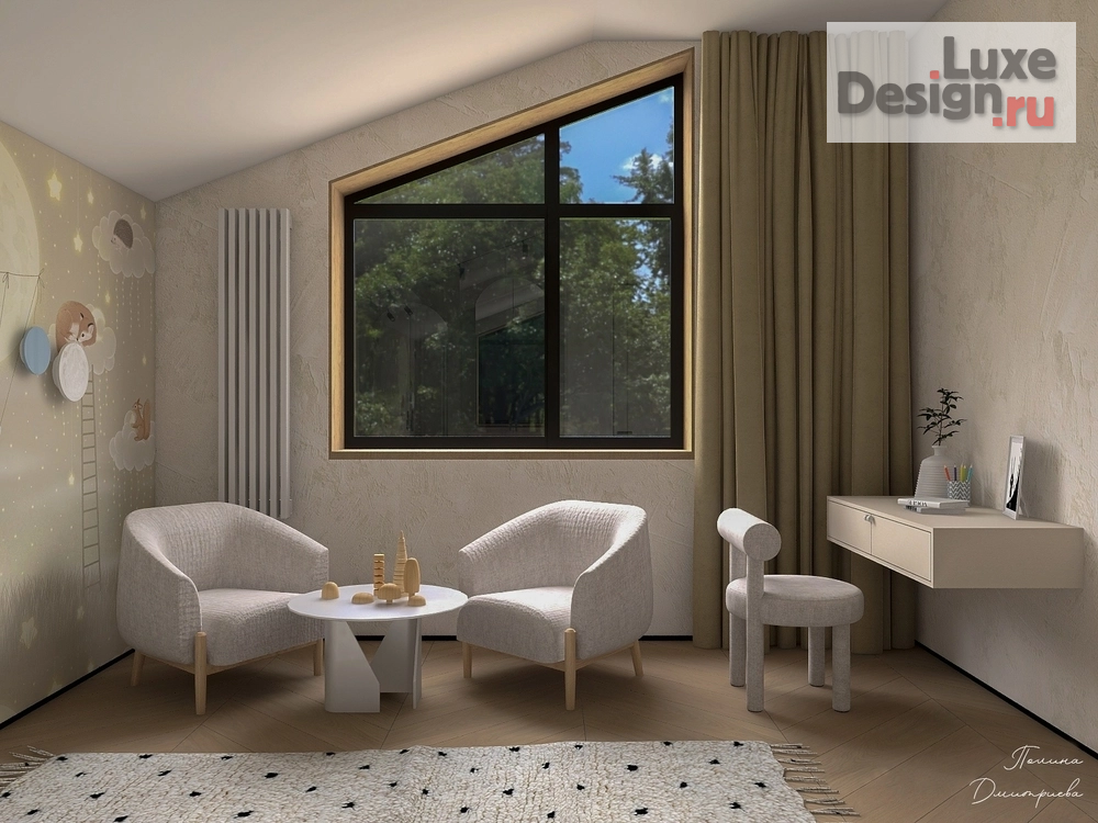 Дизайн интерьера комнаты "Милая детская комната" (фото 3)