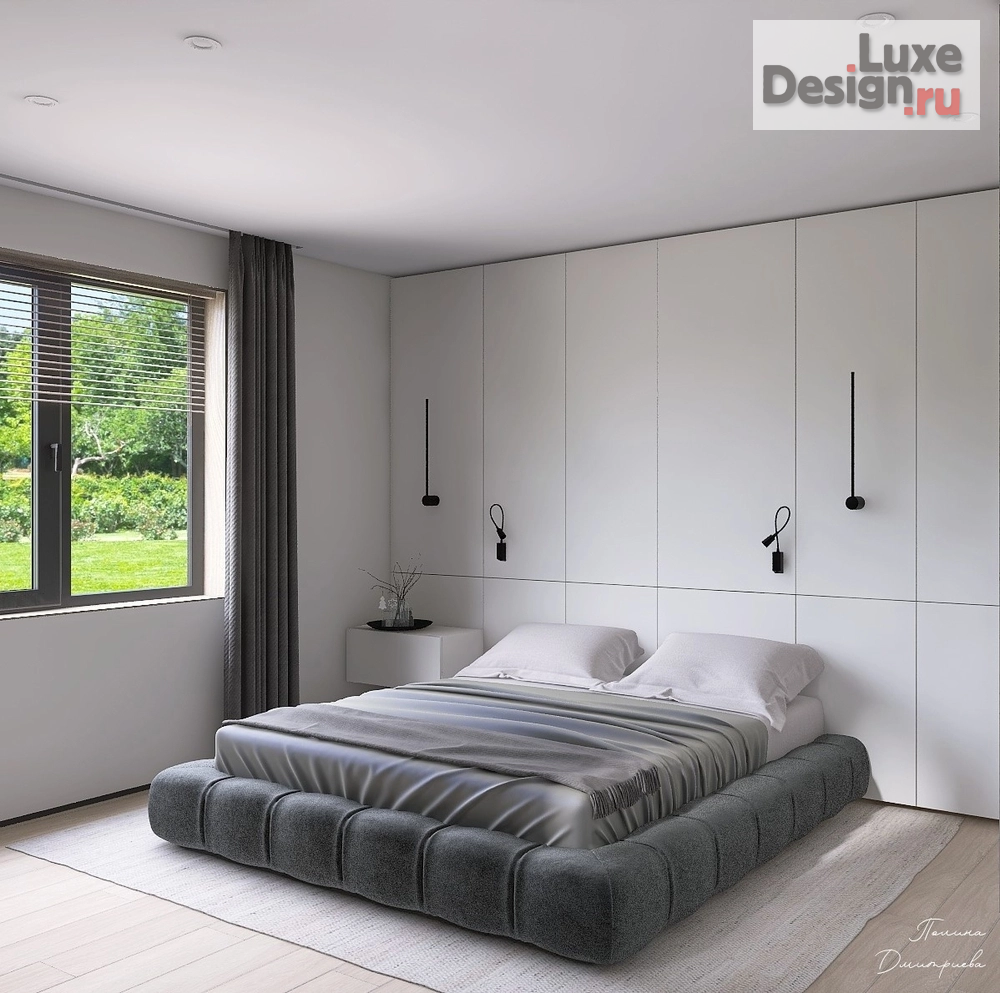 Дизайн интерьера комнаты "Спальня в минимализме" (фото 3)