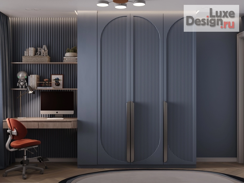 Дизайн интерьера трехкомнатной квартиры "Дизайн проект под названием 'Blue love'" (фото 17)