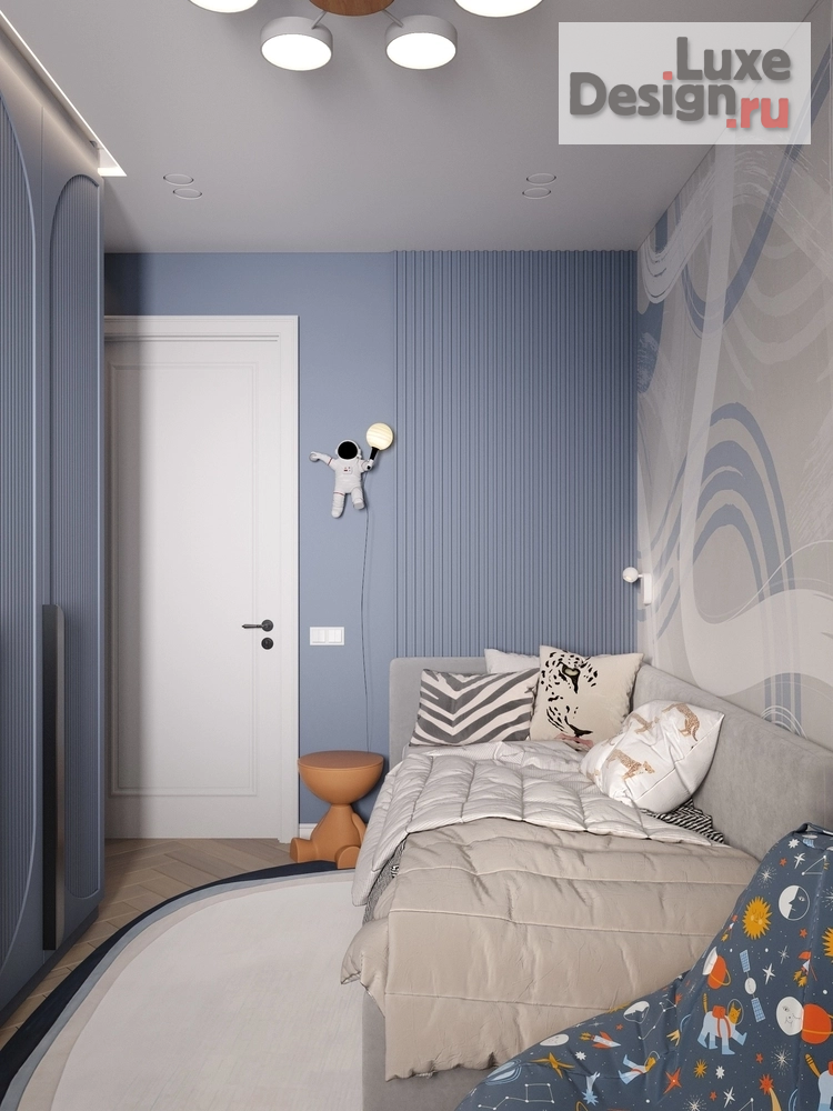 Дизайн интерьера трехкомнатной квартиры "Дизайн проект под названием 'Blue love'" (фото 19)