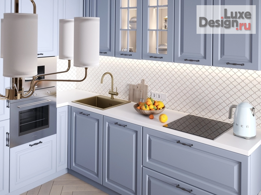 Дизайн интерьера трехкомнатной квартиры "Дизайн проект под названием 'Blue love'" (фото 11)