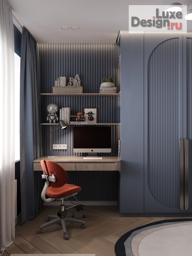 Дизайн интерьера трехкомнатной квартиры "Дизайн проект под названием 'Blue love'" (фото 21)