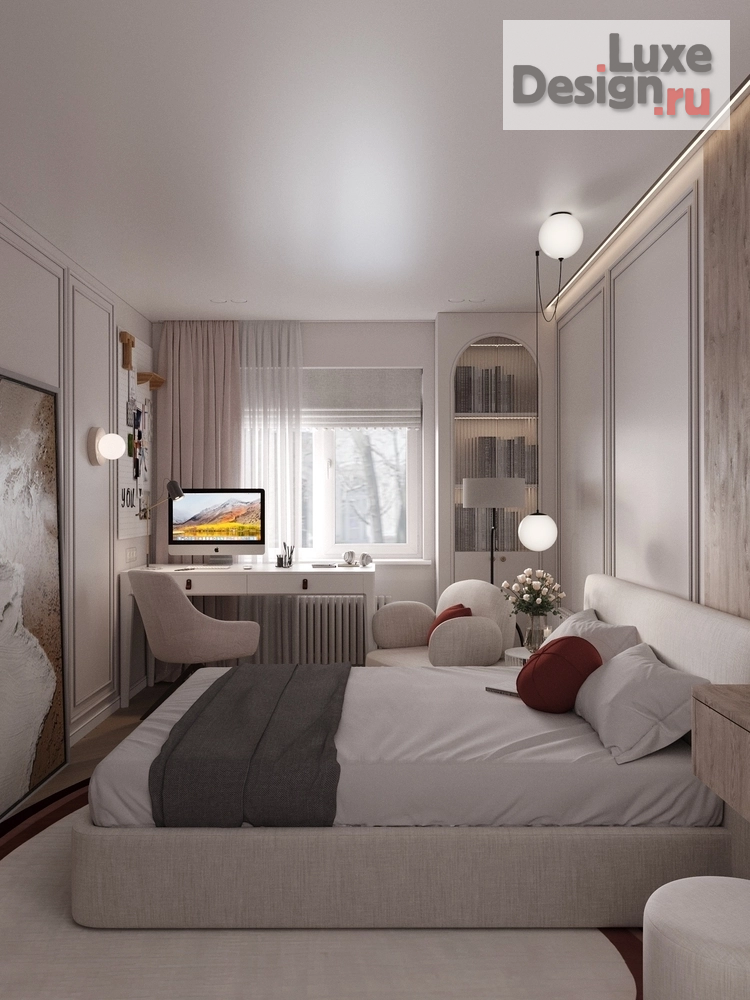 Дизайн интерьера трехкомнатной квартиры "Дизайн проект под названием 'Blue love'" (фото 32)