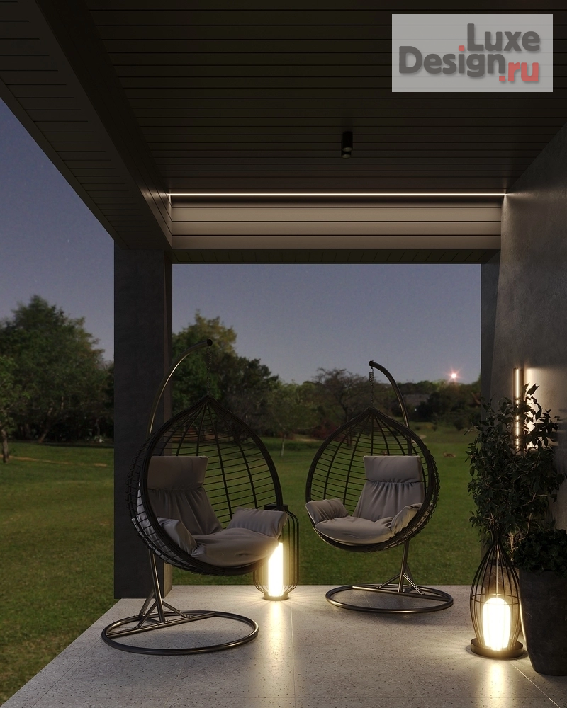 Дизайн интерьера загородного дома "Загородный одноэтажный дом 217 м2" (фото 76)