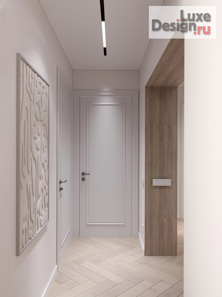 Дизайн интерьера трехкомнатной квартиры "Дизайн проект под названием 'Blue love'" (фото 6)