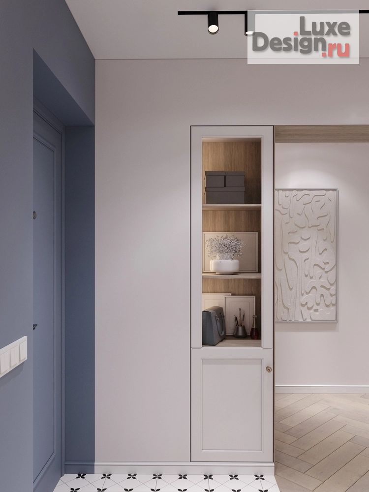 Дизайн интерьера трехкомнатной квартиры "Дизайн проект под названием 'Blue love'" (фото 7)