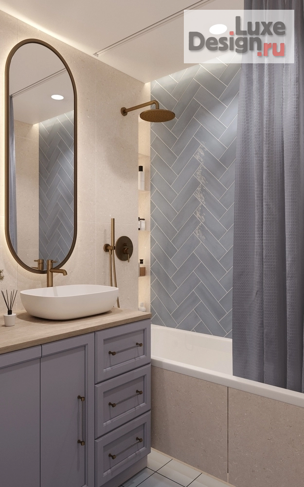 Дизайн интерьера трехкомнатной квартиры "Дизайн проект под названием 'Blue love'" (фото 22)