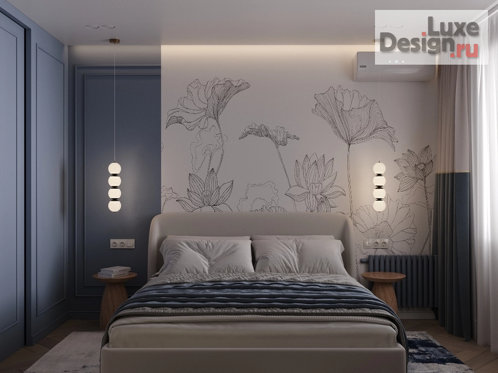 Дизайн интерьера трехкомнатной квартиры "Дизайн проект под названием 'Blue love'" (фото 35)