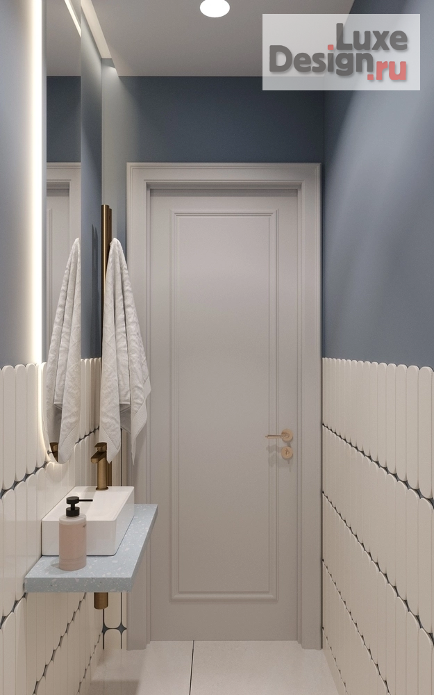 Дизайн интерьера трехкомнатной квартиры "Дизайн проект под названием 'Blue love'" (фото 42)