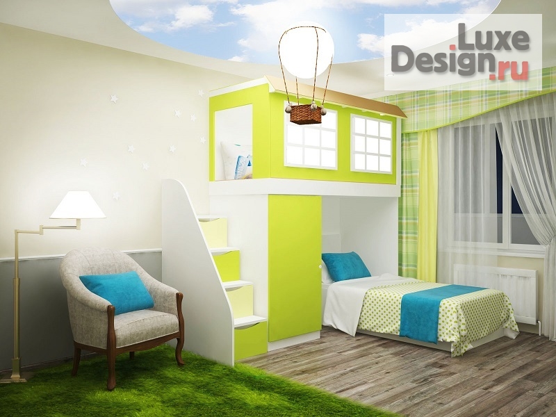 Дизайн интерьера детской "ЯРКАЯ ДЕТСКАЯ ДЛЯ МАЛЬЧИКА" (фото 4)