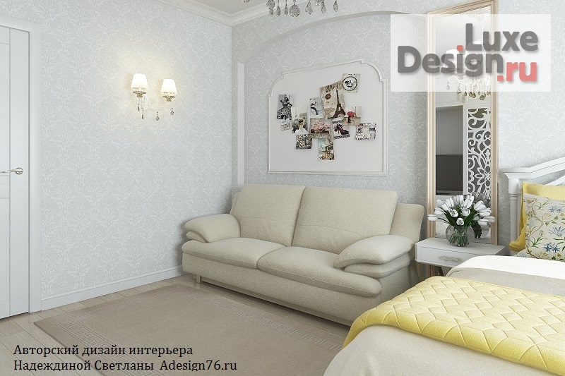 Дизайн интерьера детской "БЕЛАЯ ДЕТСКАЯ В КЛАССИЧЕСКОМ СТИЛЕ" (фото 4)