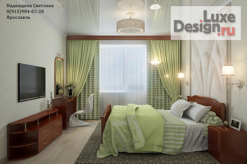 Дизайн интерьера спальни "Спальня в эко стиле" (фото 3)