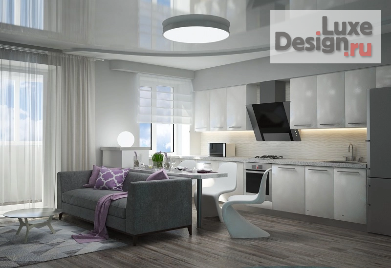 Дизайн интерьера гостиной "ГОСТИНАЯ С РАЗНЫМИ ПОДСВЕТКАМИ" (фото 2)