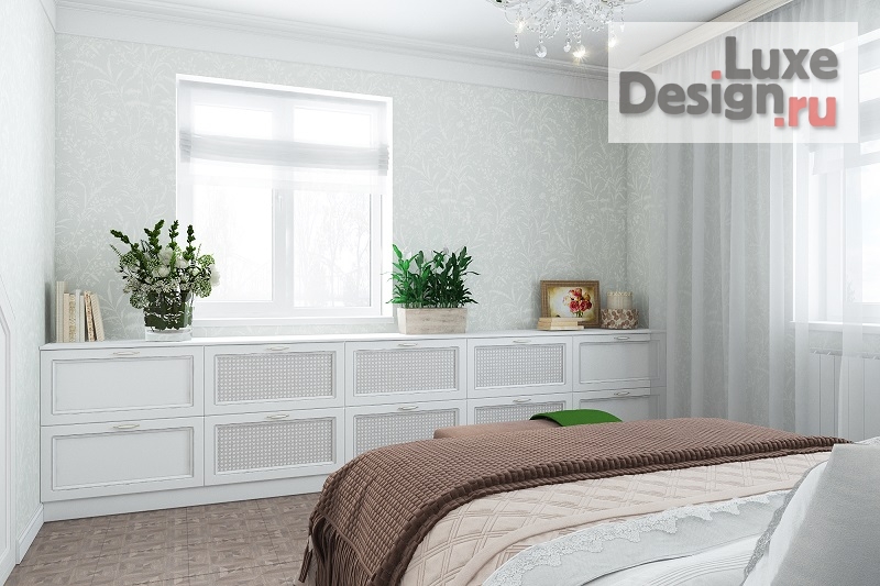 Дизайн интерьера спальни "БЕЛАЯ СПАЛЬНЯ" (фото 2)