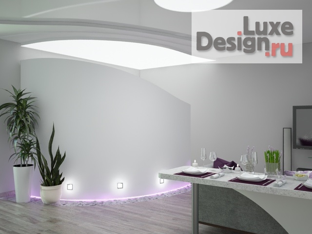 Дизайн интерьера гостиной "ГОСТИНАЯ С РАЗНЫМИ ПОДСВЕТКАМИ" (фото 7)