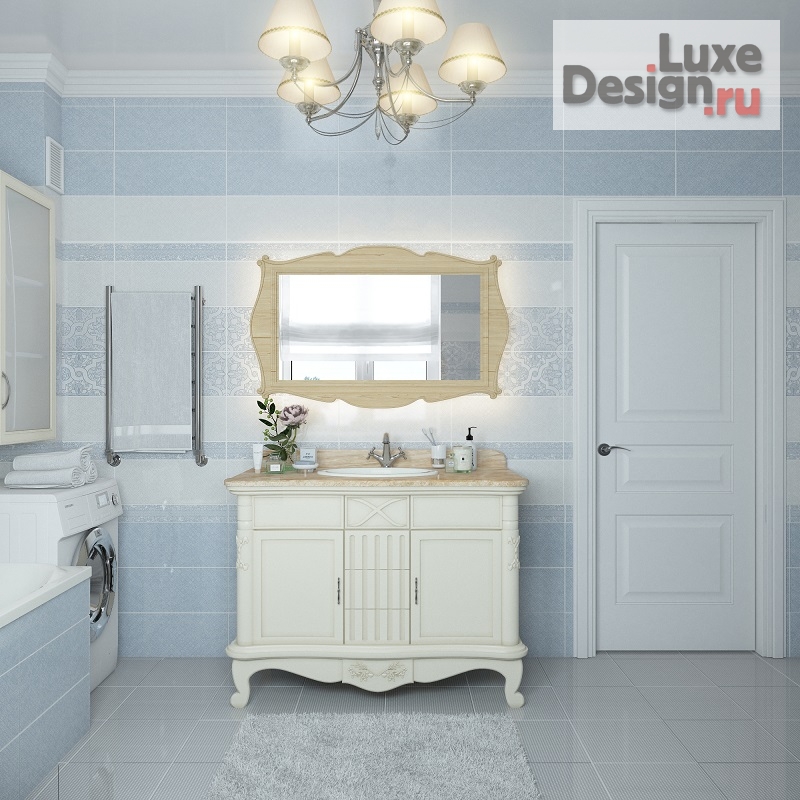 Дизайн интерьера ванной "Голубая ванная" (фото 2)