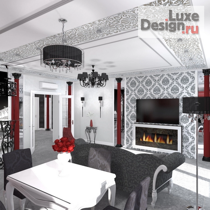 Дизайн интерьера гостиной "Проект кухни-гостиной" (фото 6)