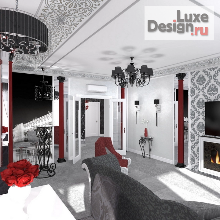 Дизайн интерьера гостиной "Проект кухни-гостиной" (фото 3)