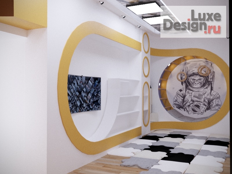 Дизайн интерьера детской "Игровая комната пос. Есенино г. Москва" (фото 2)