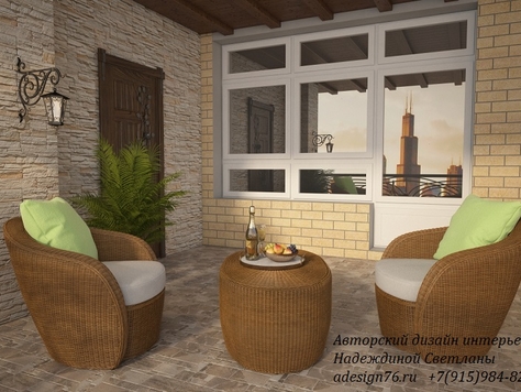 Дизайн интерьера лоджий в Ярославле "ТЕРАССА"